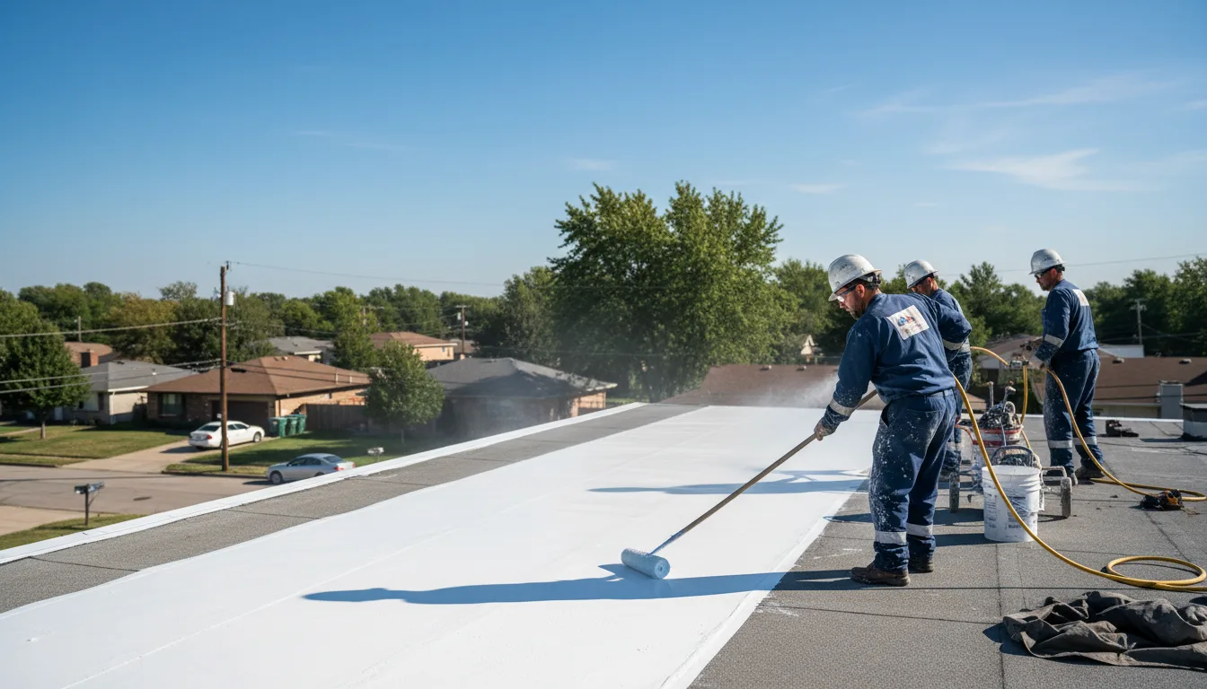 Commercial roof coating in Grafton, IL near me